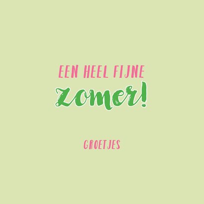 Vakantiekaart zomergroetjes 3