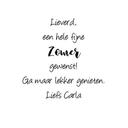 vakantiekaarten Kaat op luchtbed 3