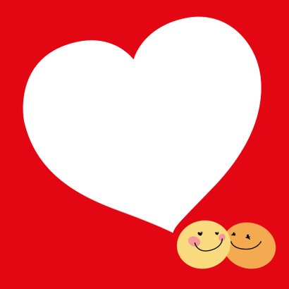 Valentiinskaart Smiley love 3
