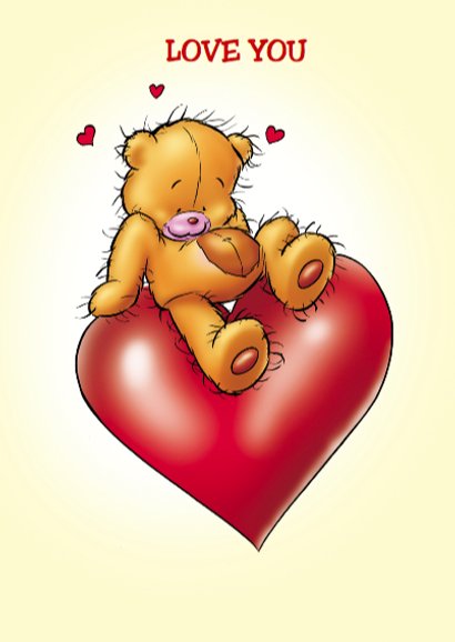 valentijn 7 beertje met hartjesballonnen 3