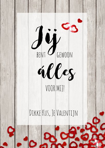 Valentijn confetti hartjes 3