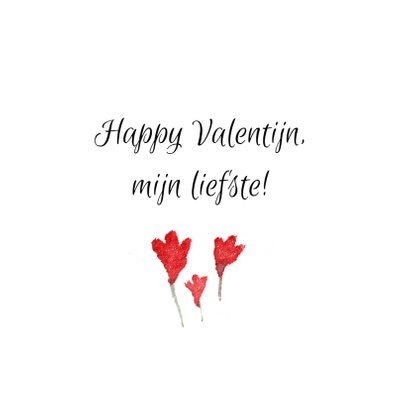Valentijn, geschilderd hartje 3
