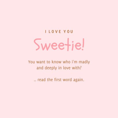 Valentijnsdag tompouce liefde you're so sweet 3