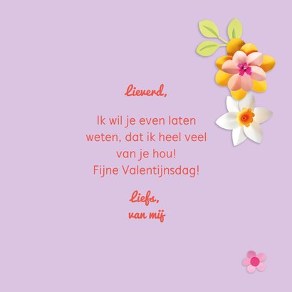 Valentijnskaart bloemenhart 3