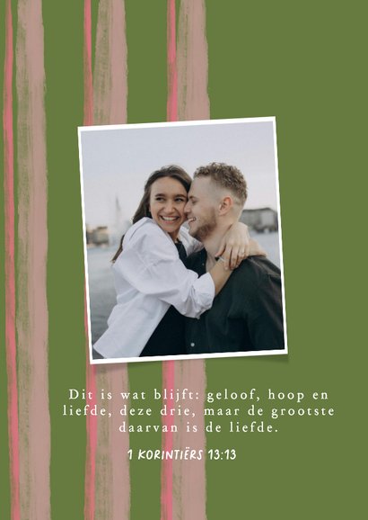 Valentijnskaart christelijk geloof hoop liefde foto strepen 2