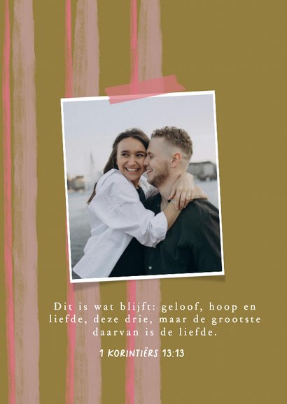 Valentijnskaart christelijk geloof hoop liefde foto strepen 2