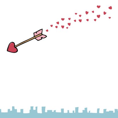Valentijnskaart - Cupido heeft me geraakt 3