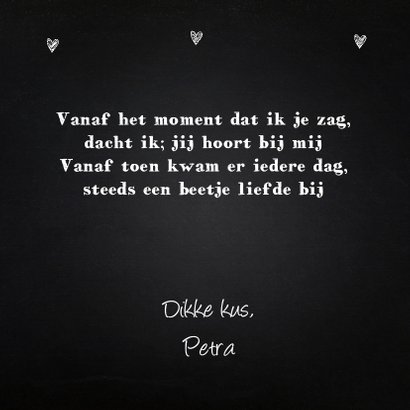 Valentijnskaart foto krijtbord 3