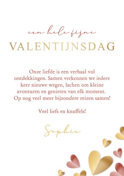 Valentijnskaart fotocollage met 9 foto's en hartjes 3