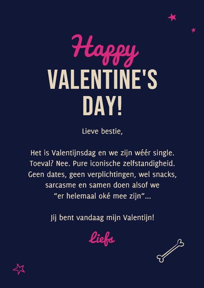 Valentijnskaart grappig besties vriendschap skeletten humor 3