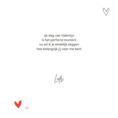 Valentijnskaart - hartjes met teksten 3