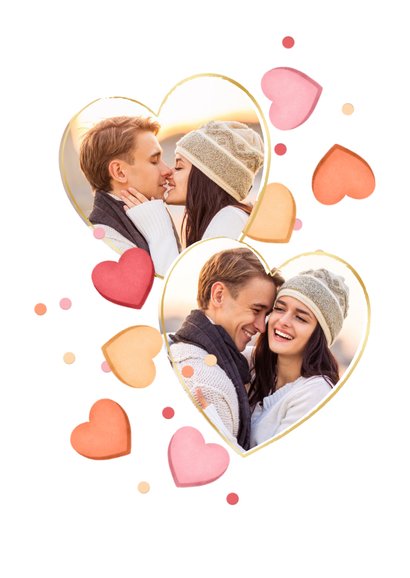 Valentijnskaart hartjes snoep confetti you are the sweetest 2