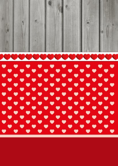Valentijnskaart Hartjes Staand 2