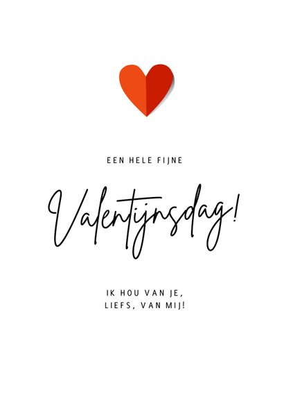 Valentijnskaart hert - helemaal ondersteboven van jou! 3