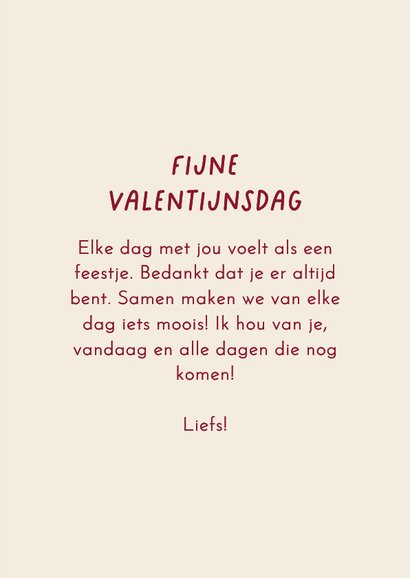 Valentijnskaart hip gestreept met foto ik hou van jou 3