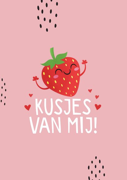 Valentijnskaart humor grappig I love you berry much 2