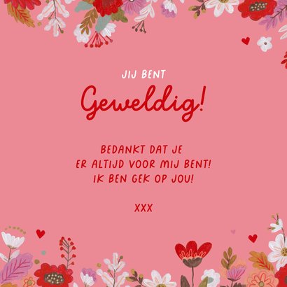 Valentijnskaart 'ik hou van jou' handen hartjesvorm 3