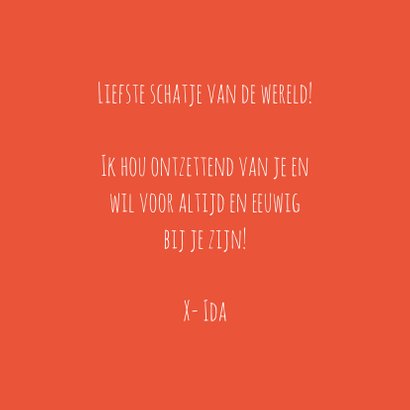 Valentijnskaart Ik wil voor altijd bij je zijn... 3