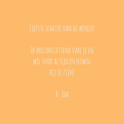 Valentijnskaart Ik wil voor altijd bij je zijn... 3