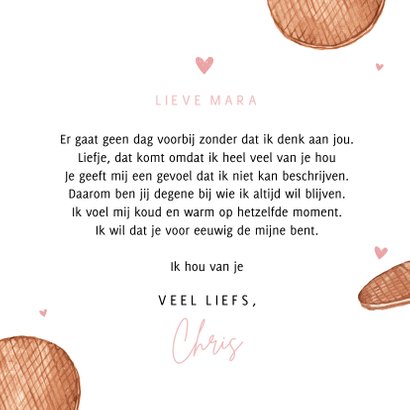 Valentijnskaart je bent om op te eten stroopwafel hartjes 3