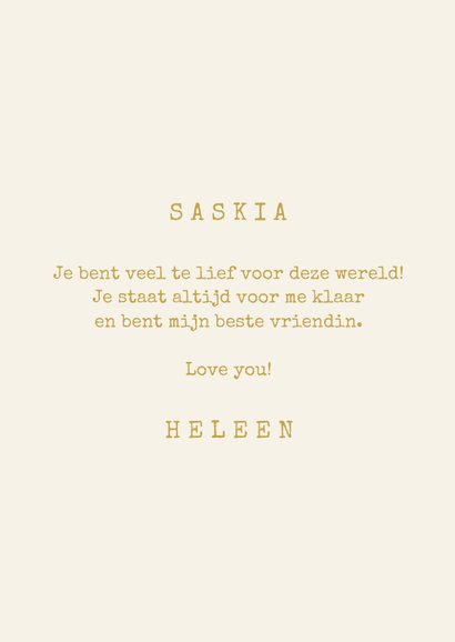 Valentijnskaart je hebt een hartje van goud 3