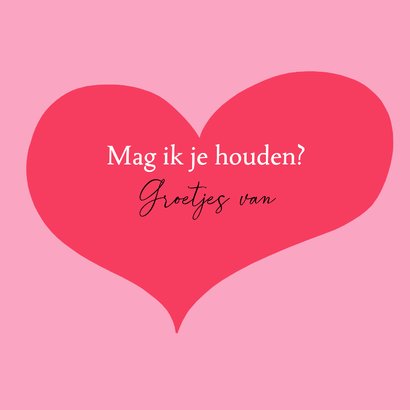 Valentijnskaart - Kat jij bent leuk 3