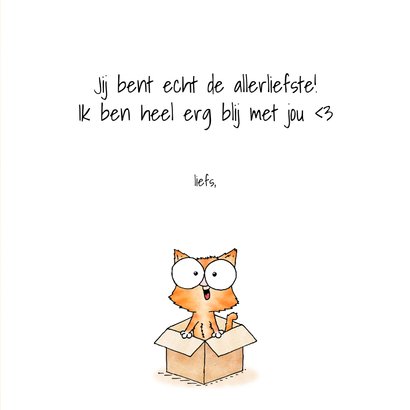 Valentijnskaart kitten ik vind jou poeslief 3