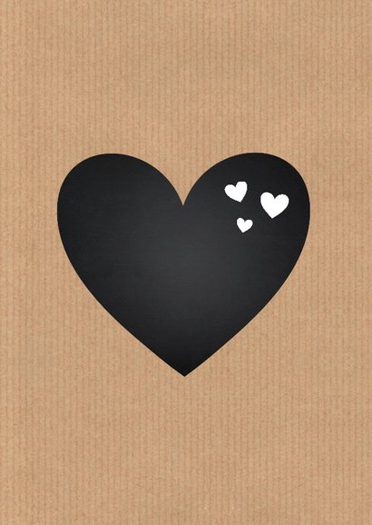 Valentijnskaart kraft fotocollage 2