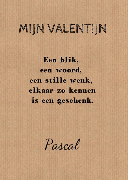 Valentijnskaart kraft fotocollage 3