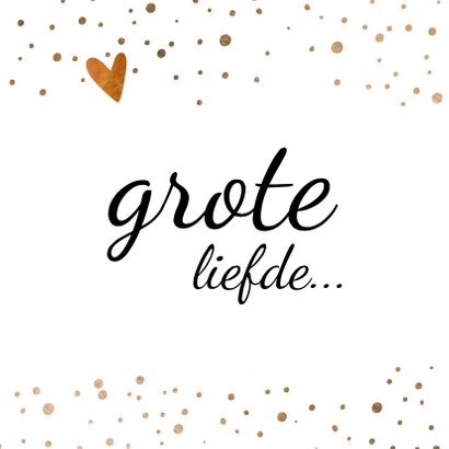 Valentijnskaart liefde koper hart - LO 2