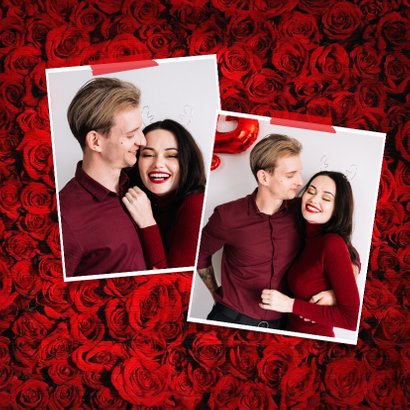 Valentijnskaart liefde rozen rood i love you foto's 2