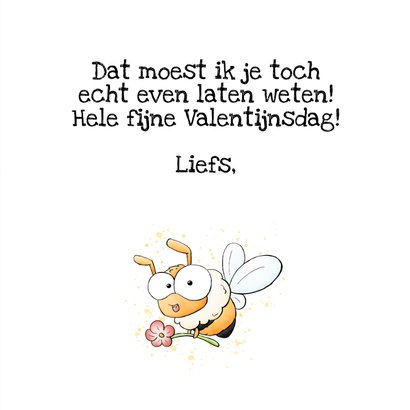 Valentijnskaart lieve bij het liefst ben ik bij jou 3