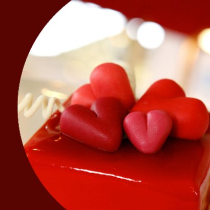 Valentijnskaart Lots of love Hartjes 2