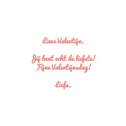 Valentijnskaart love letters met hartjes 3