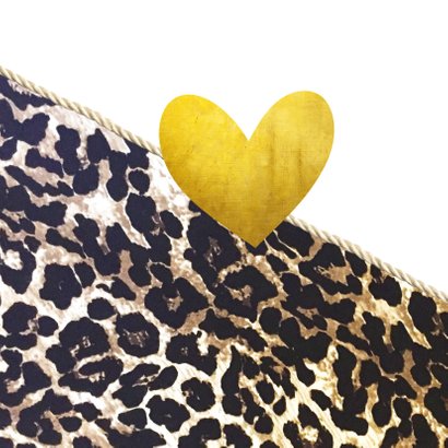 Liefdeskaart met dierenprint 2