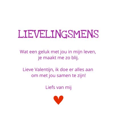 Valentijnskaart met een paar sokken 3