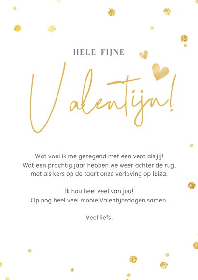 Valentijnskaart met eigen foto en tekst Love you 3