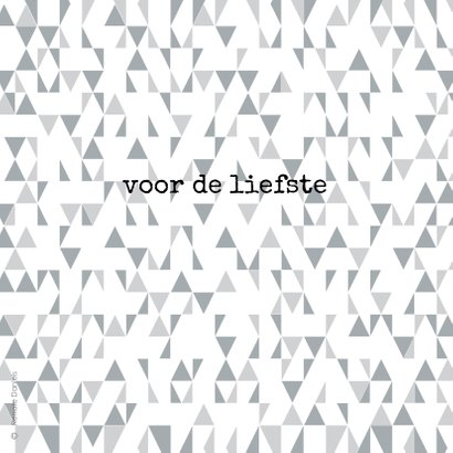 Valentijnskaart met geometrisch hart 2