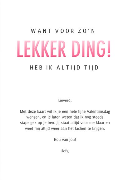 Valentijnskaart met jou wil ik wel een beschuitje eten 3