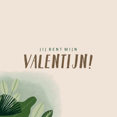 Valentijnskaart met leuke quote en jungle illustratie 2