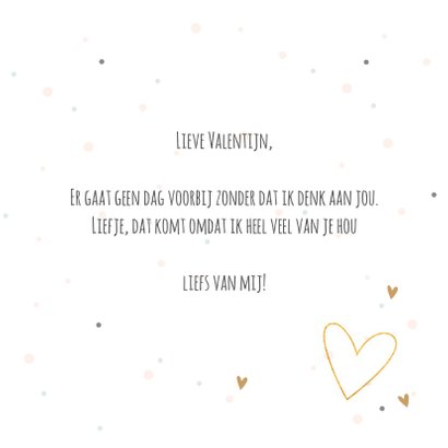 Valentijnskaart met tekst hou van jou 3