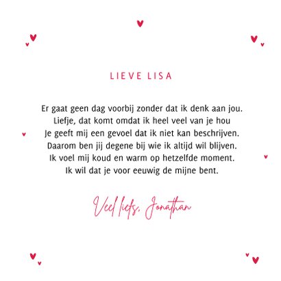 Valentijnskaart mondkapje hartje i love you 3