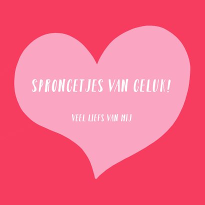 Valentijnskaart - panda - sprongetjes van geluk - SK 3