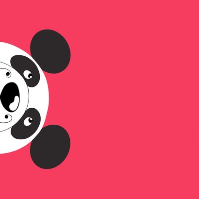 Valentijnskaart - panda - sprongetjes van geluk 2