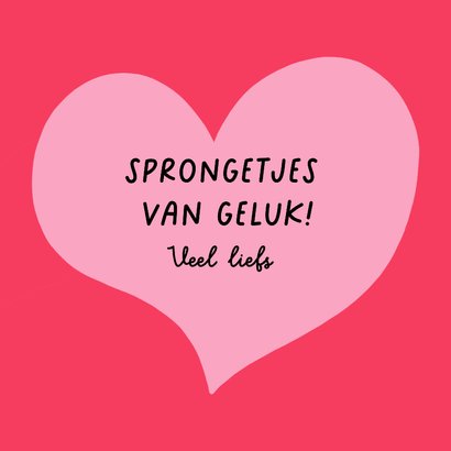 Valentijnskaart - Panda sprongetjes van geluk 3