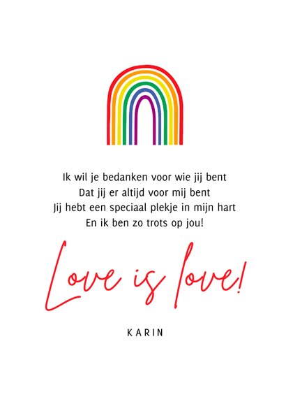 Valentijnskaart pride regenboog trots op jou 3