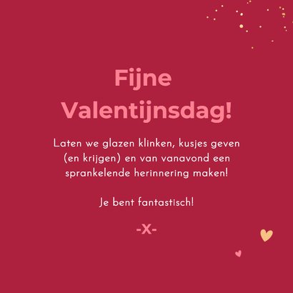 Valentijnskaart proost champagne cartoon grappig stel 3