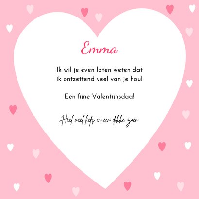 Valentijnskaart schattig beertje zegt I love you so much 3