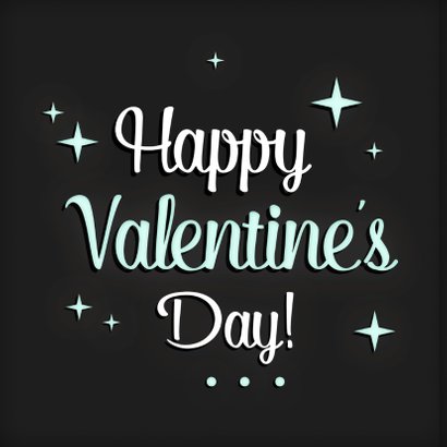 Valentijnskaart sterren Letters 2