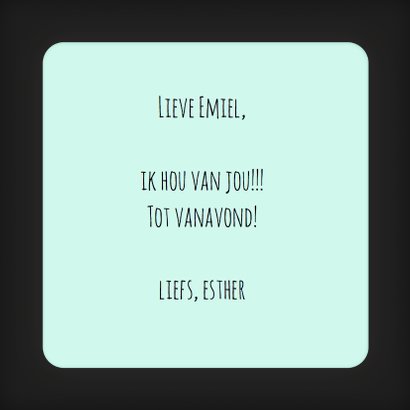 Valentijnskaart sterren Letters 3